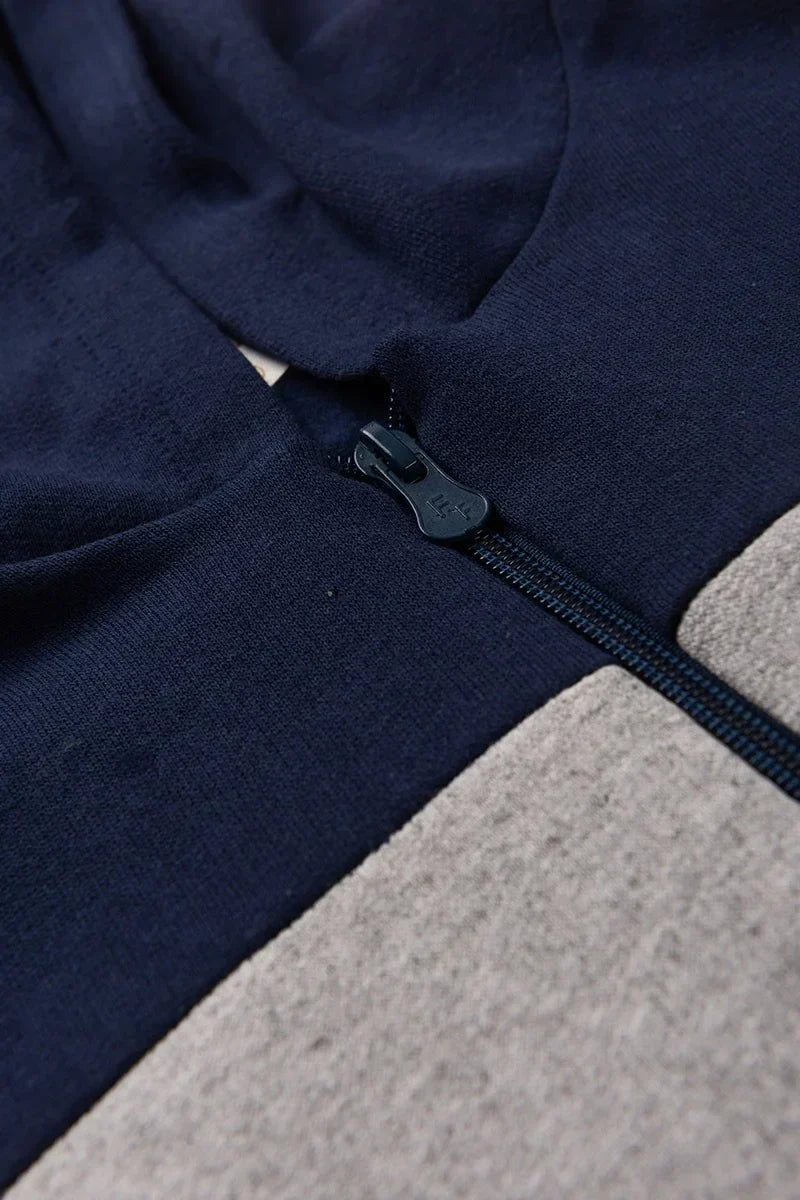 Conjunto Jaqueta Moletom Infantil Menino c/ Capuz e Zíper Game Winner Marinho