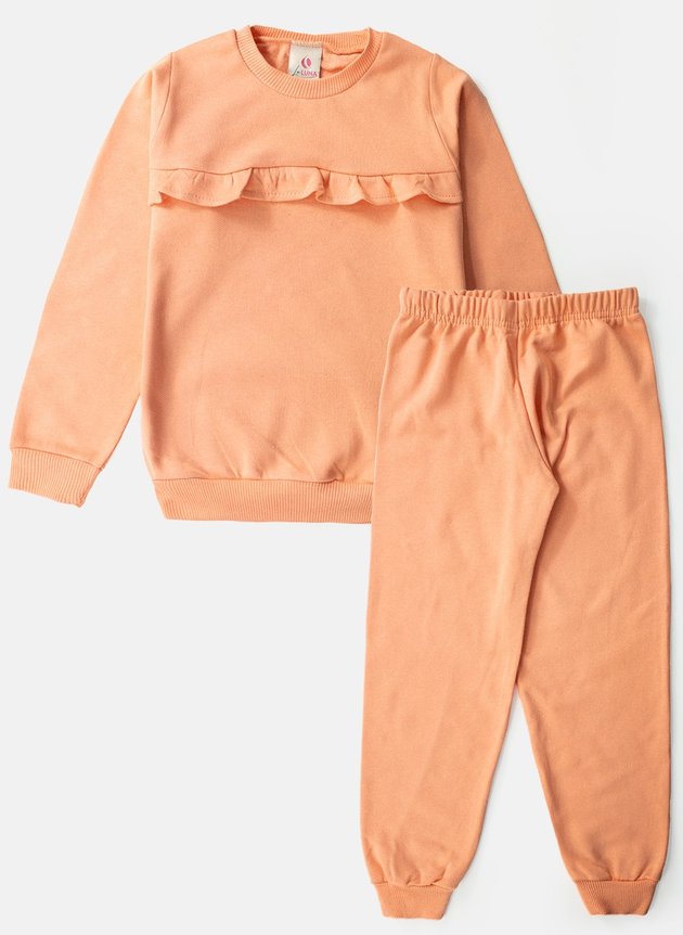 Conjunto Infantil Feminino Moletom Love Sunset 0177