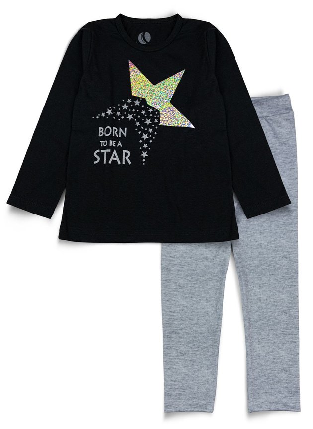 Kit 5 Conjunto Infantil Feminino Inspires Everyone