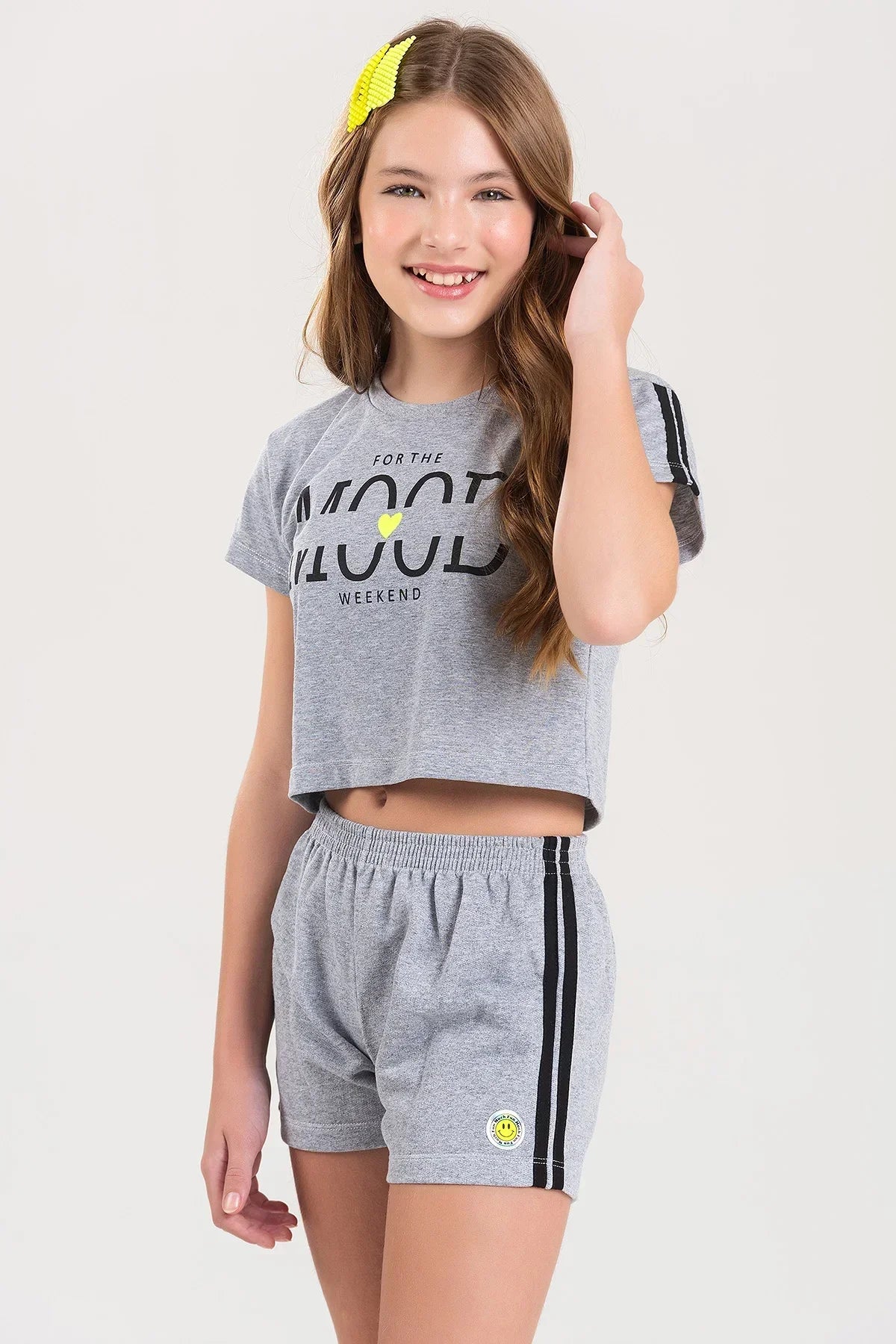 Conjunto Juvenil Verão Feminino Mood Weekend Mescla