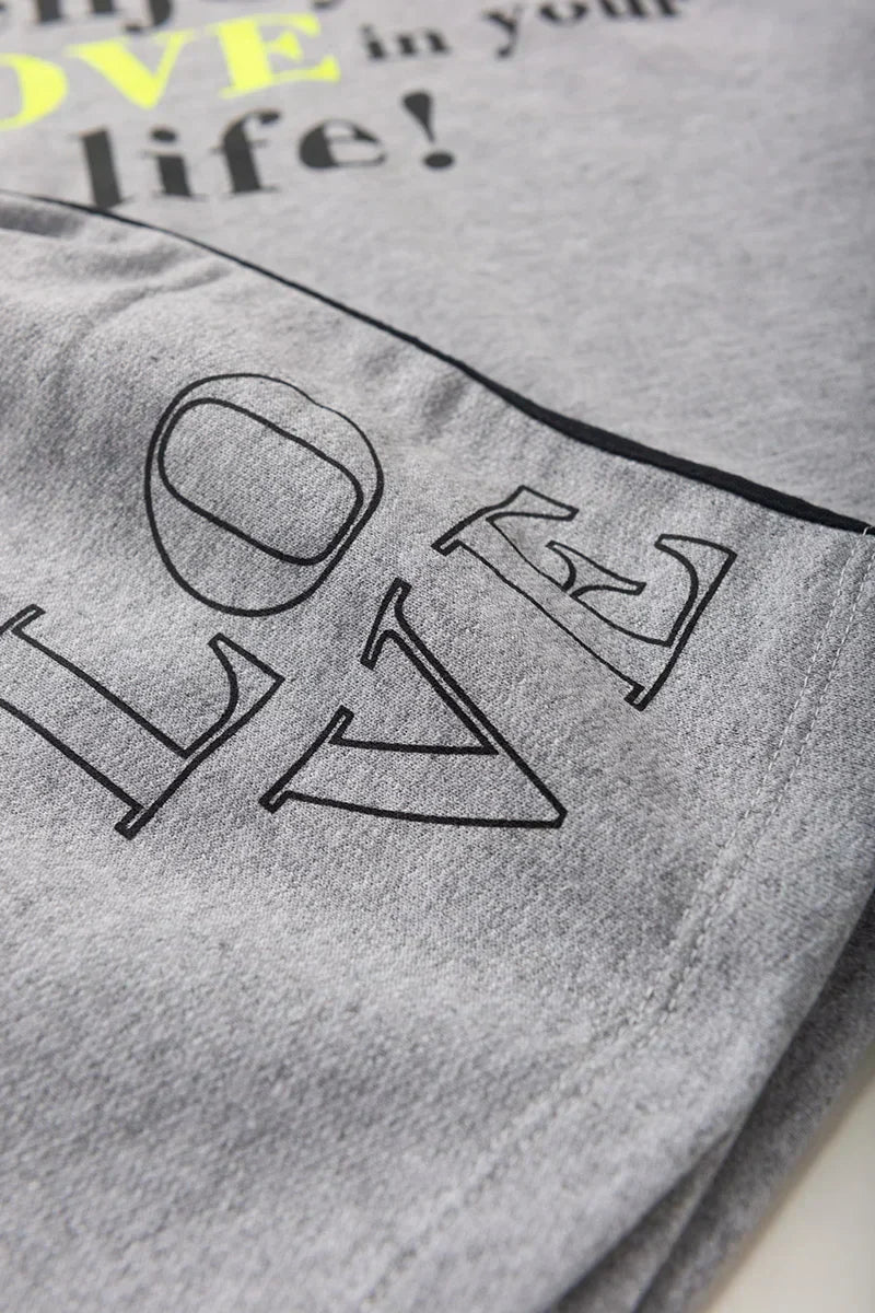 Conjunto Juvenil Verão Feminino Enjoy Love! Mescla