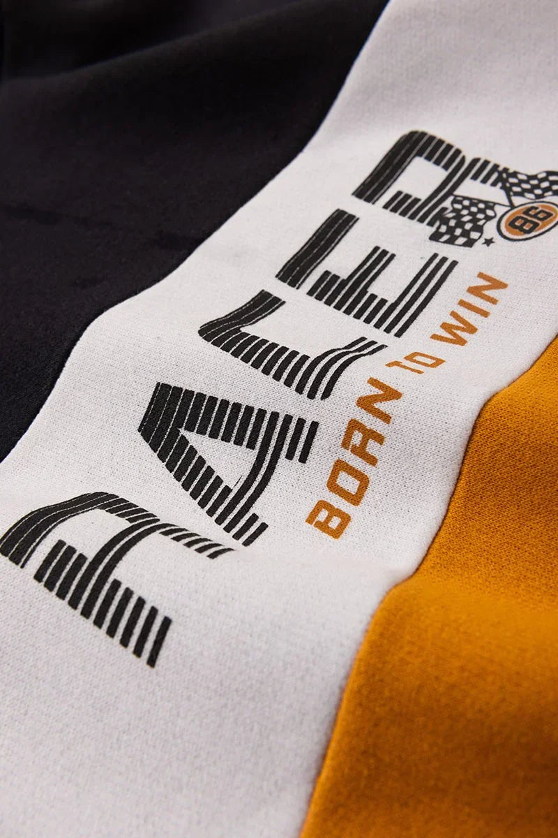 Conjunto Moletom Infantil Menino c/ Capuz Racer Preto