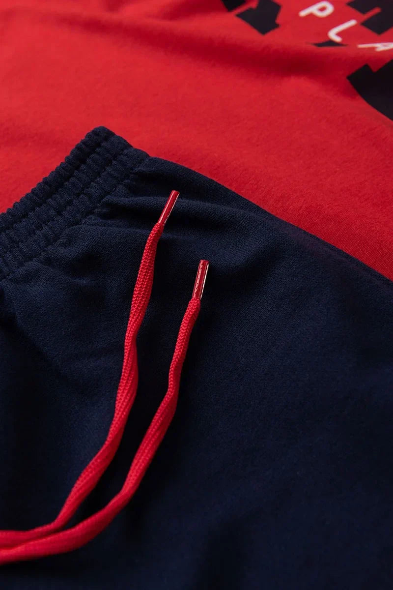 Conjunto Juvenil Play Ball Vermelho