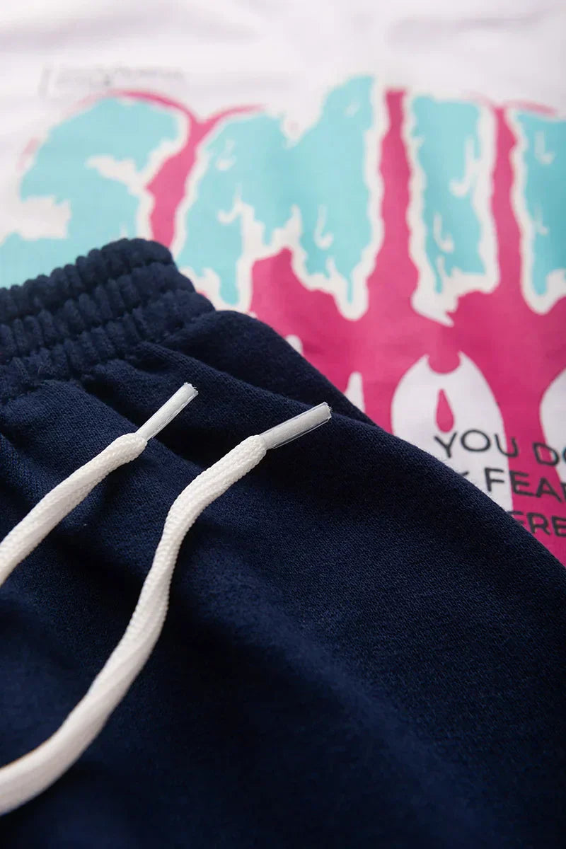 Conjunto Juvenil Verão Feminino Smile Branco