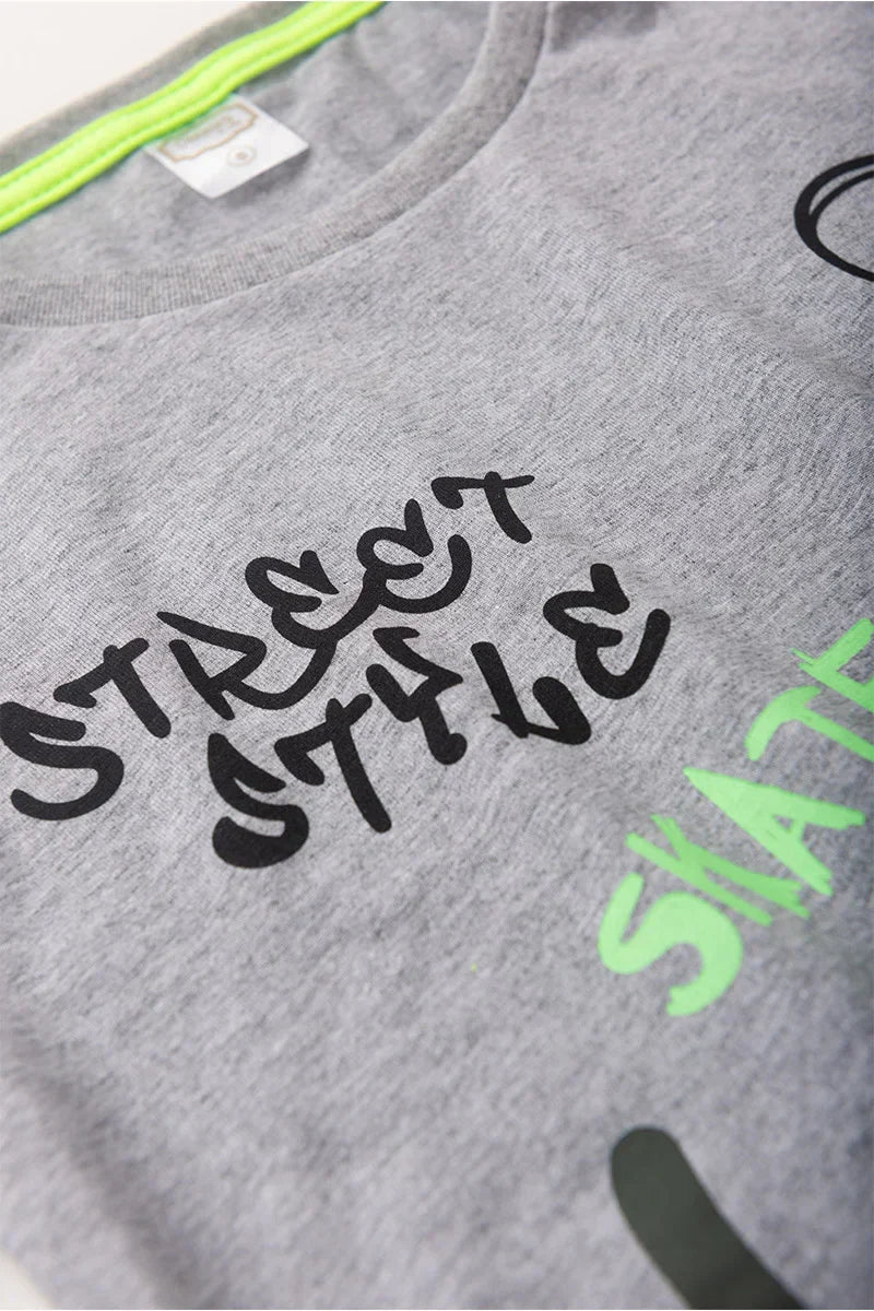 Conjunto Juvenil Verão Masculino Street Style Legendary Mescla