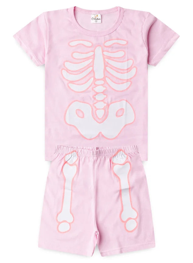 Pijama Infantil Esqueleto Menina