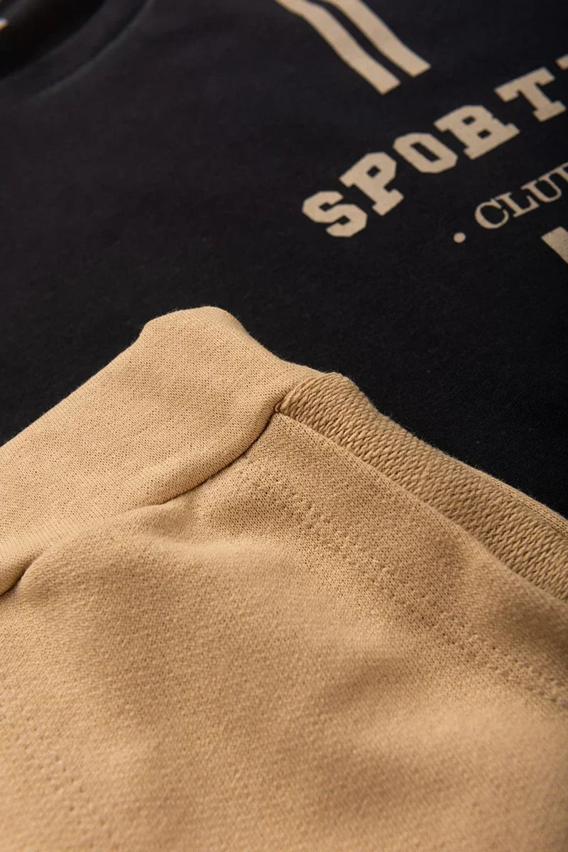 Conjunto Juvenil Masculino Sporty Club Preto