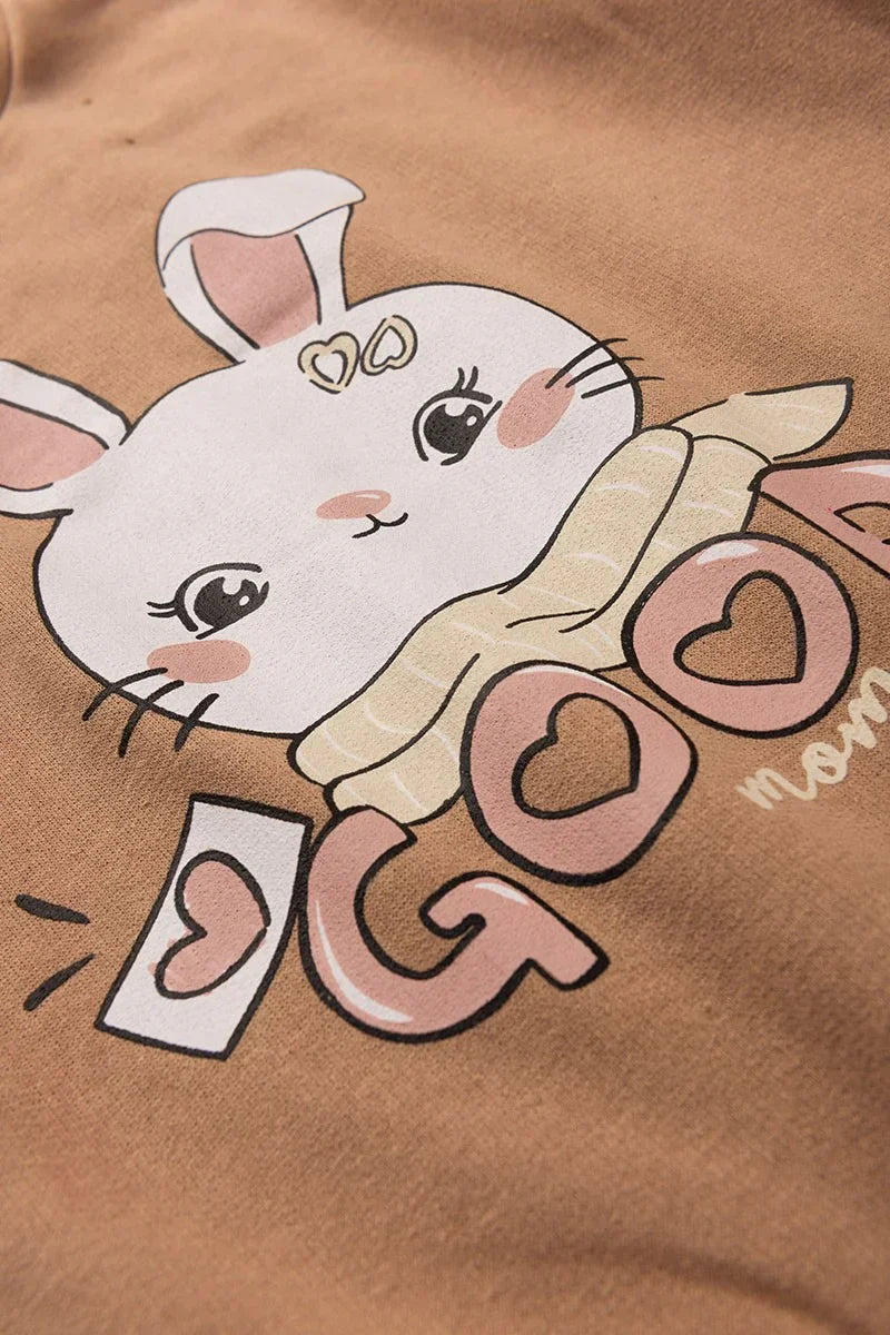 Conjunto Moletom Infantil Menina Good Moments Chocolate