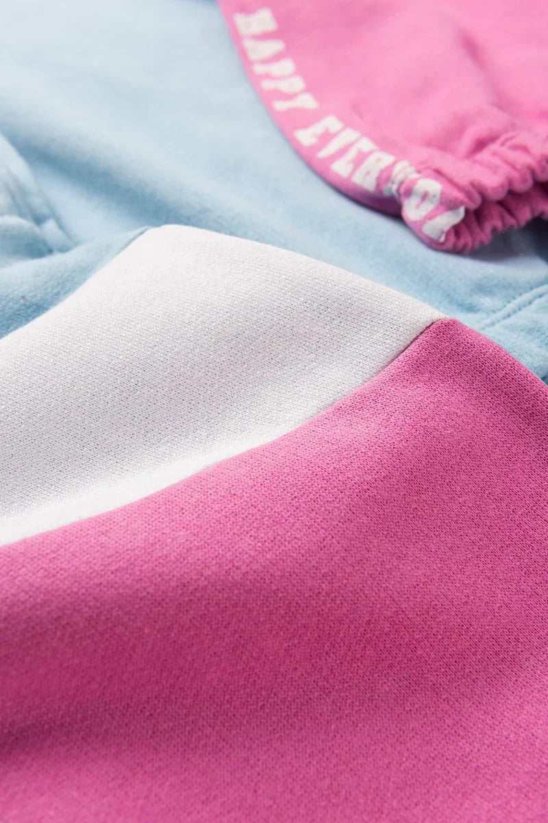 Conjunto Moletom Infantil Menina c/ Capuz e Zíper Coração Frost