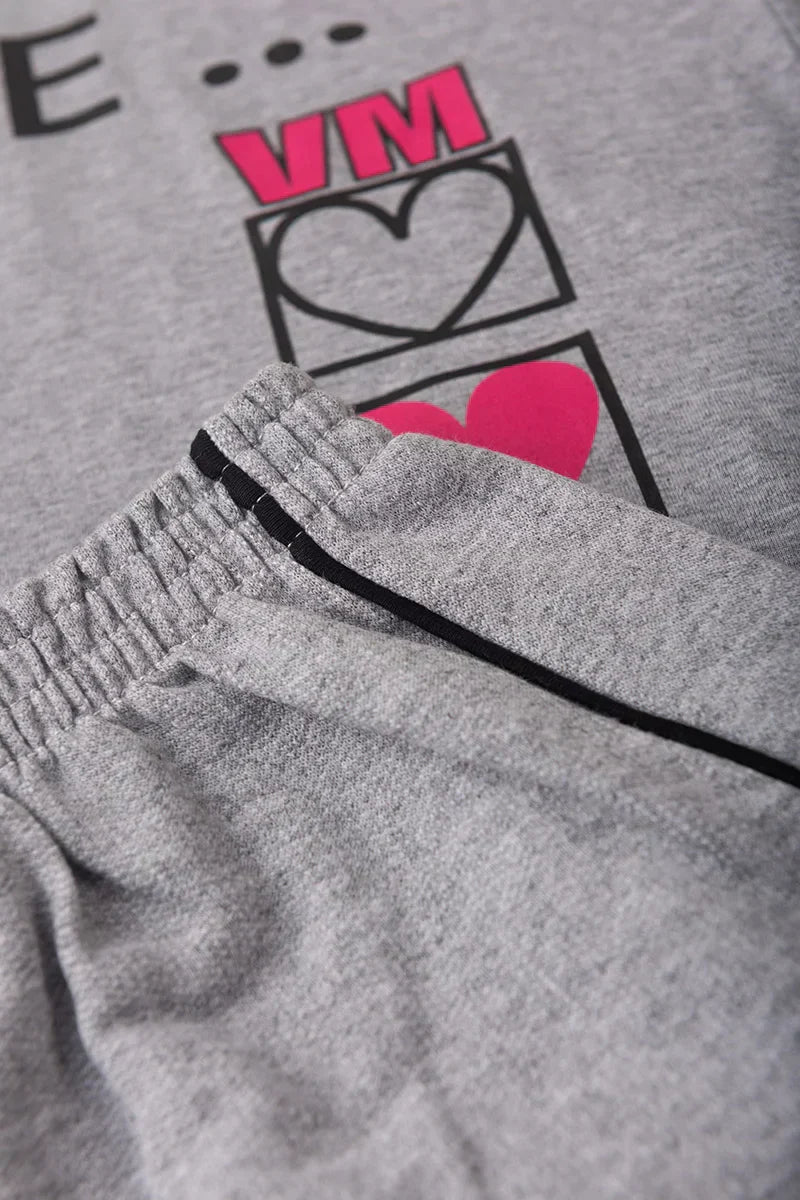 Conjunto Juvenil Verão Feminino In Love Mescla