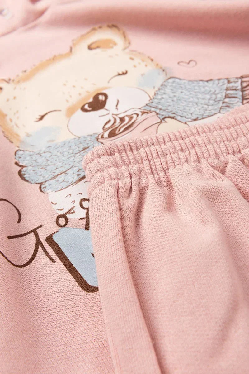 Conjunto Moletom Infantil Menina c/ Capuz Good Mood Cake