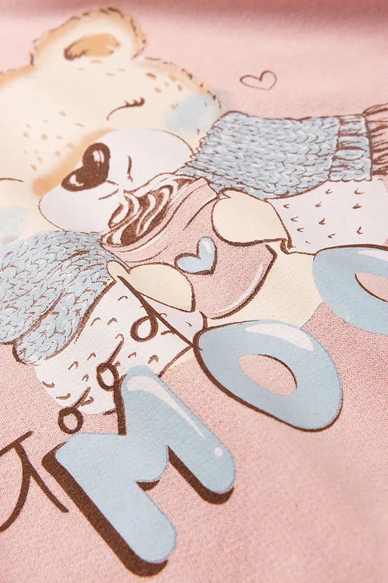 Conjunto Moletom Infantil Menina c/ Capuz Good Mood Cake