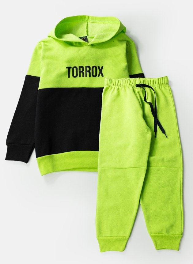 Conjunto Infantil Masculino Moletom C/Capuz e Recorte Torrox 0632 - Torrox