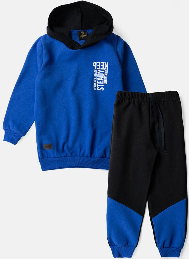Conjunto Infantil Masculino Moletom C/Capuz Keep Steady Azul 0610 - Torrox