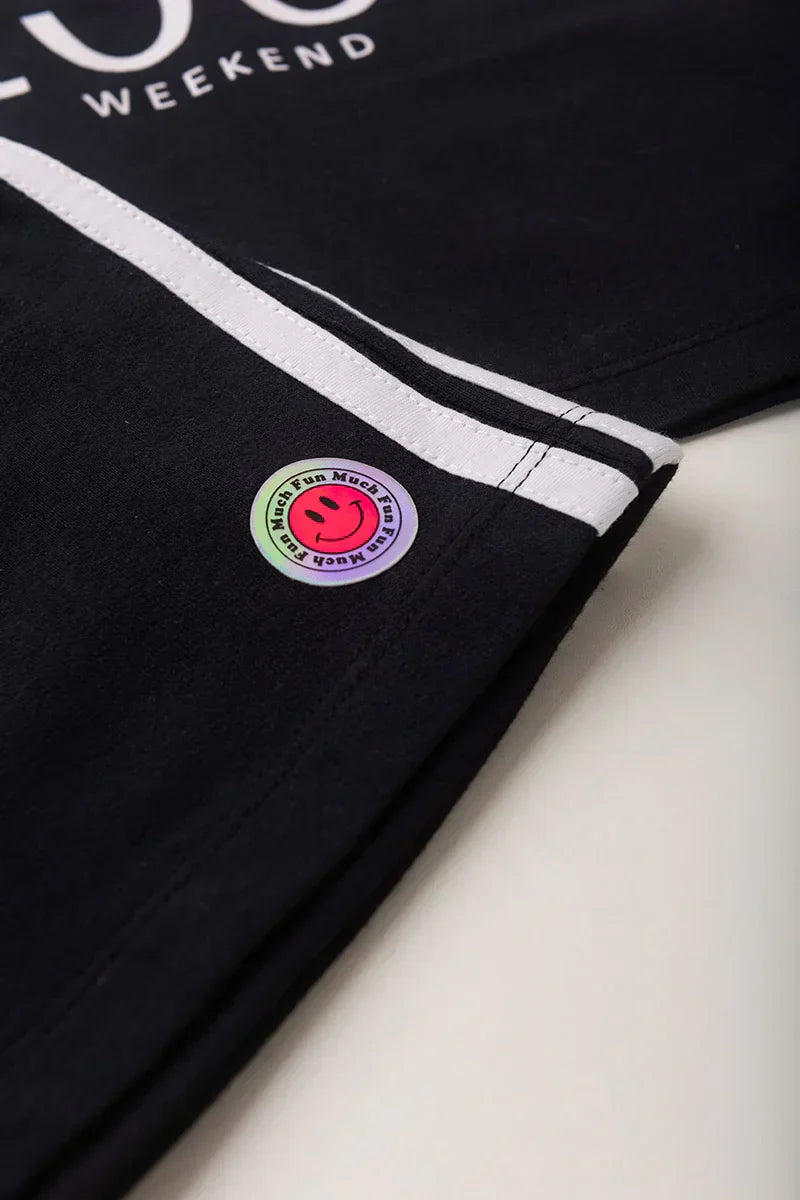 Conjunto Juvenil Verão Feminino Mood Weekend Preto