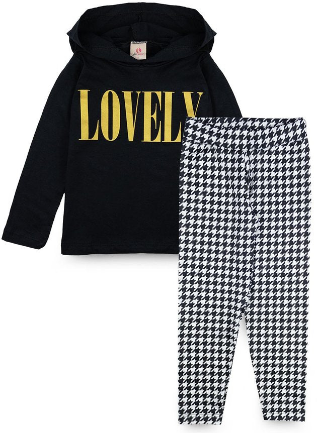 Kit 3 Conjunto Infantil Feminino Meia Estação com Capuz