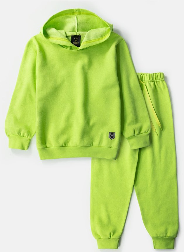 Conjunto Infantil Masculino Moletom Aplique Elefante Verde 0620 - Torrox