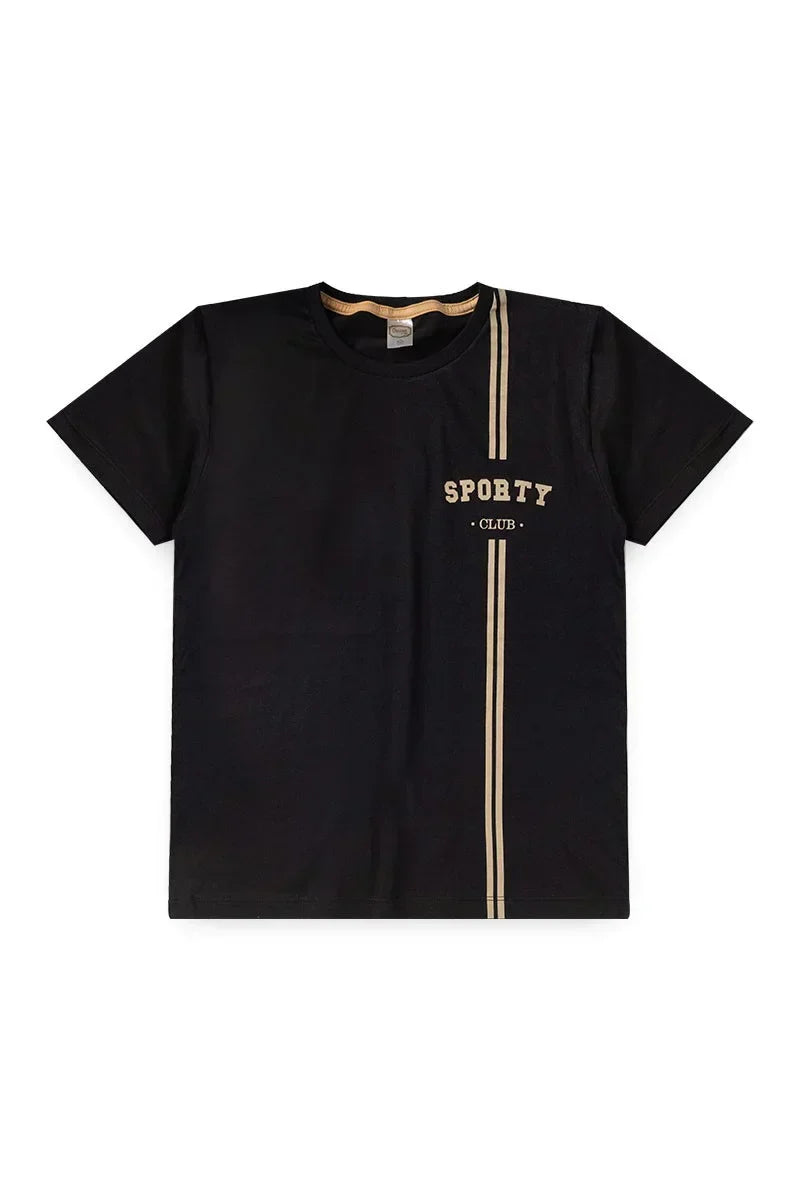 Conjunto Juvenil Masculino Sporty Club Preto