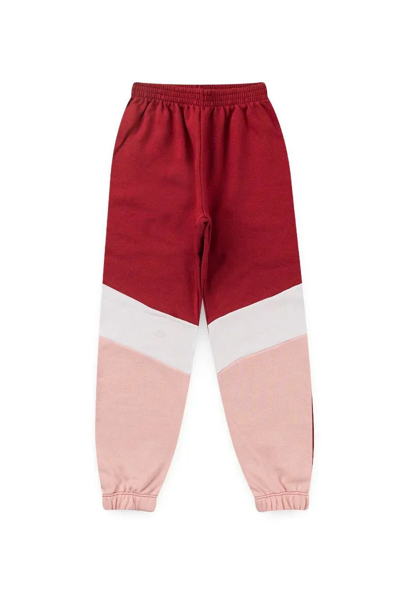 Conjunto Moletom Infantil Menina c/ Capuz e Zíper Coração Bordô