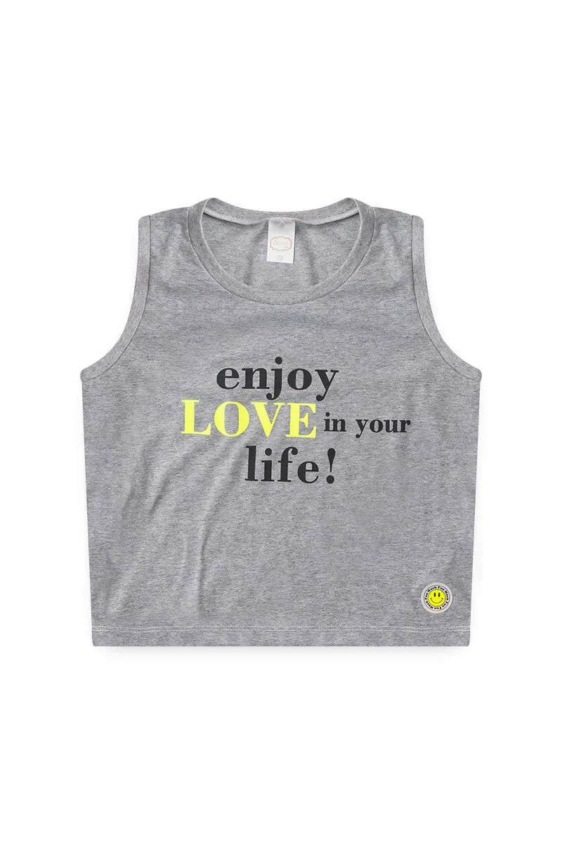 Conjunto Juvenil Verão Feminino Enjoy Love! Mescla