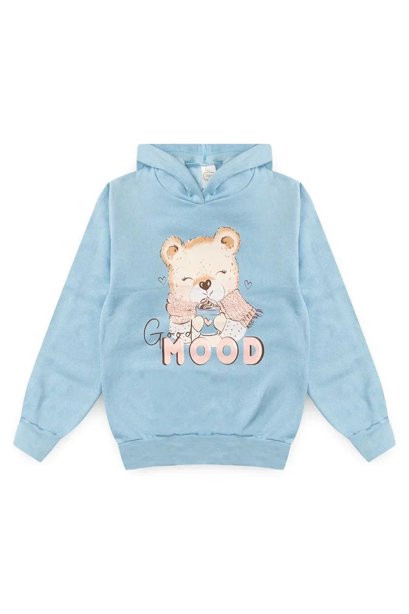 Conjunto Moletom Infantil Menina c/ Capuz Good Mood Frost