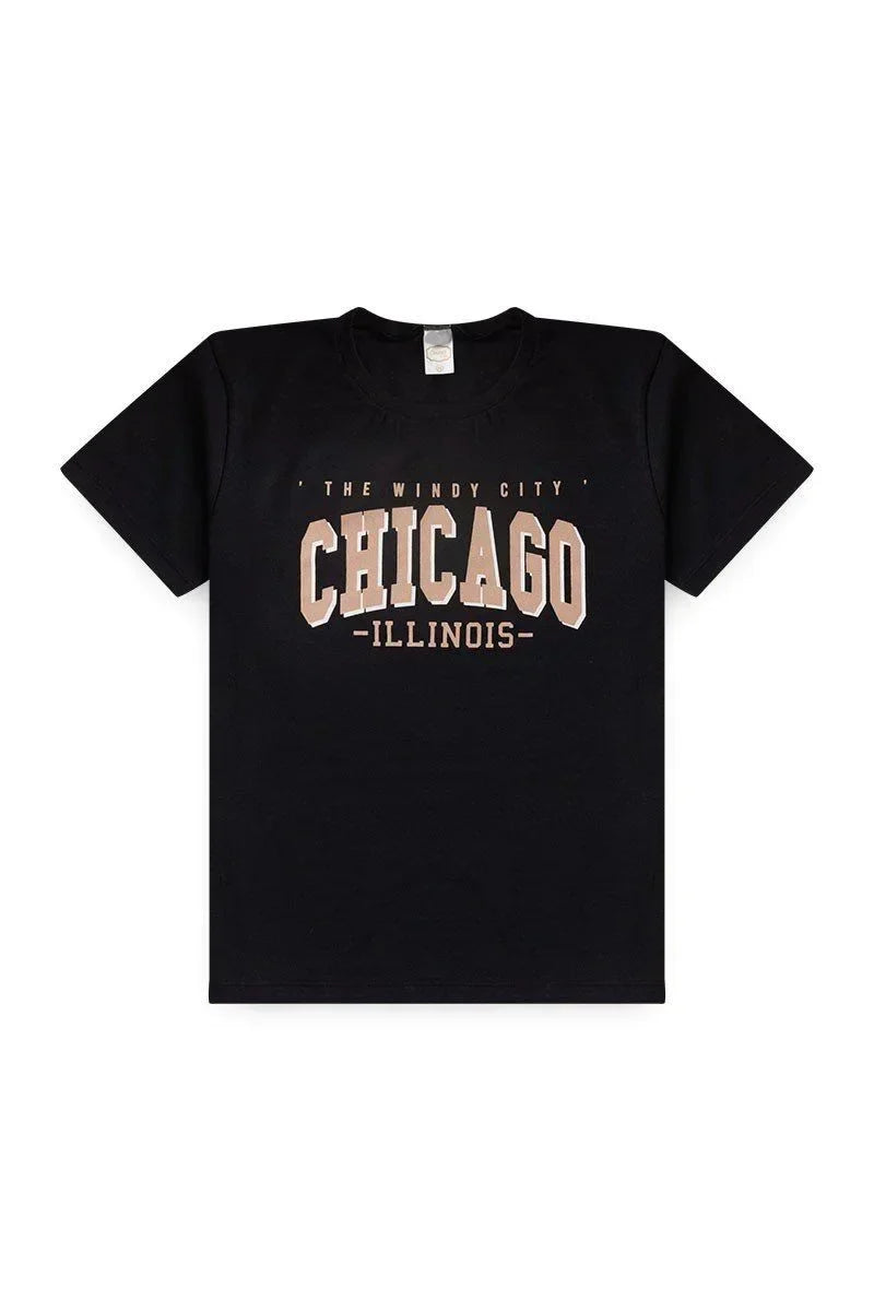 Conjunto Juvenil Chicago Preto