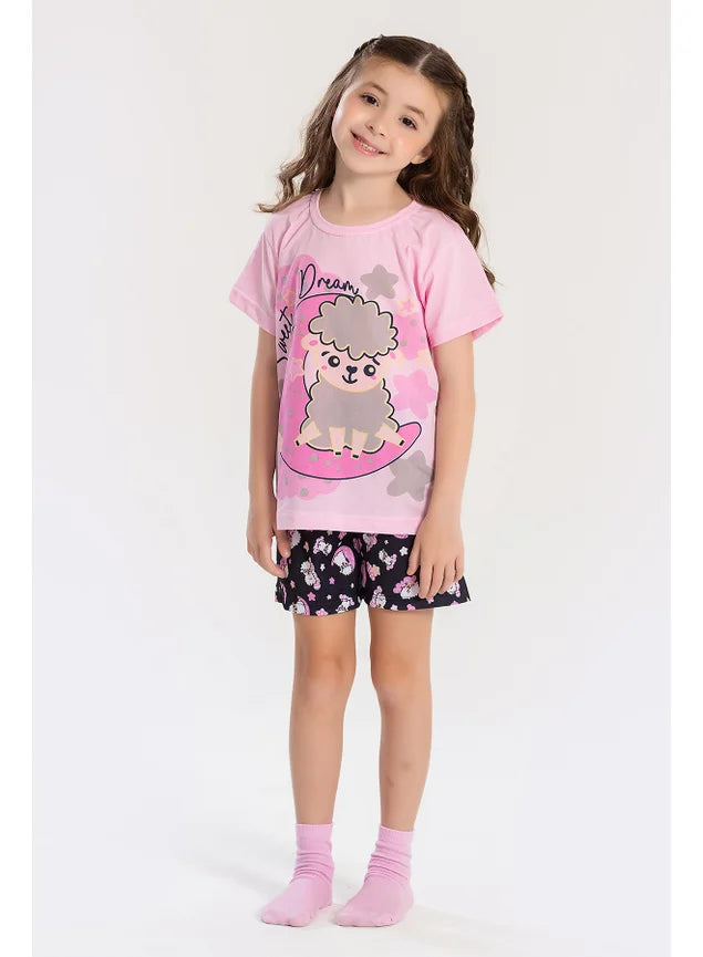 Pijama Infantil Ovelha Lua