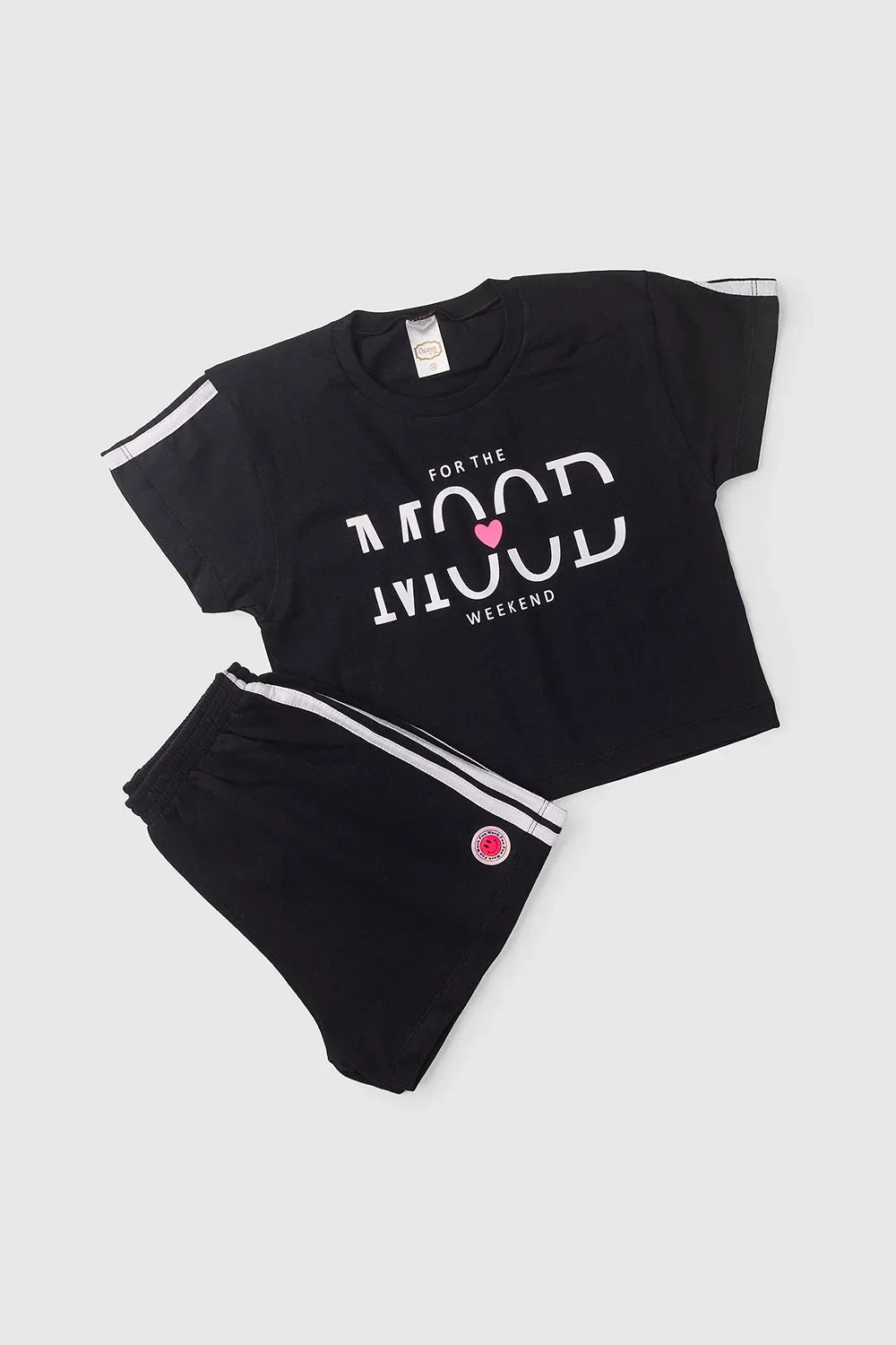 Conjunto Juvenil Verão Feminino Mood Weekend Preto