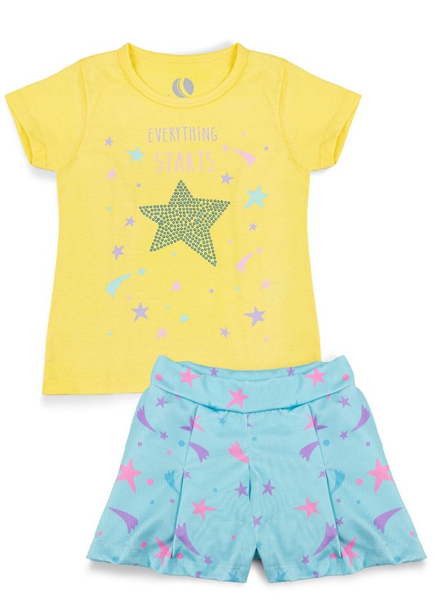 Kit 4 Conjunto Infantil Feminino Lupilu Believe Dreams