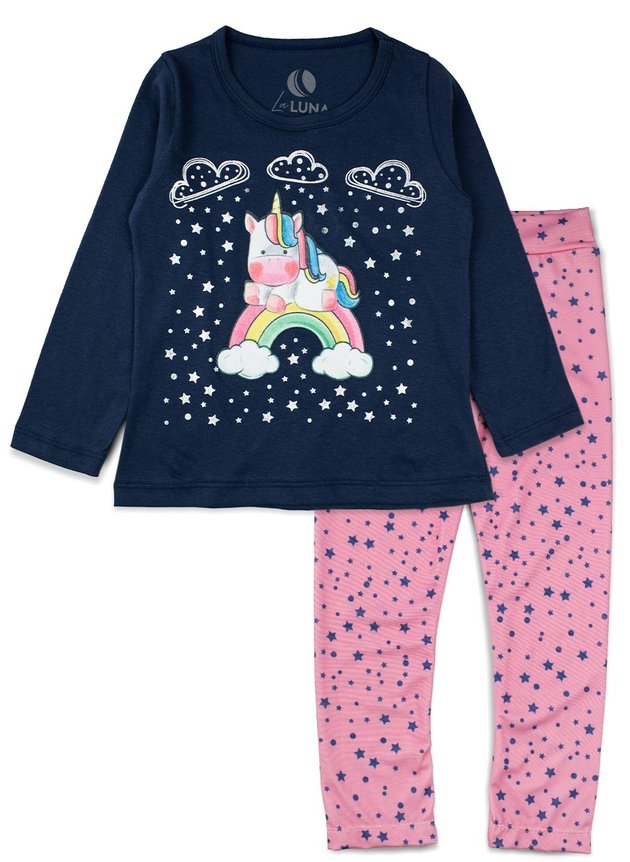 Kit 5 Conjunto Infantil Feminino Lupilu Amour